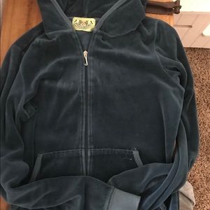 Juicy Couture velour zip up with hood